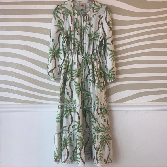 FARM Rio Dresses & Skirts - Farm rio swinging palms dress NWT